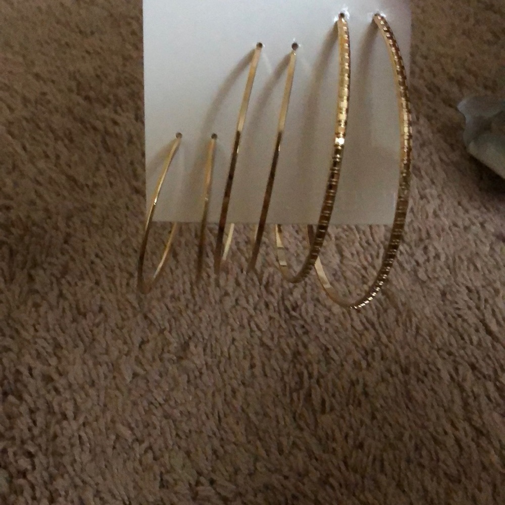 Gold hoops from forever 21